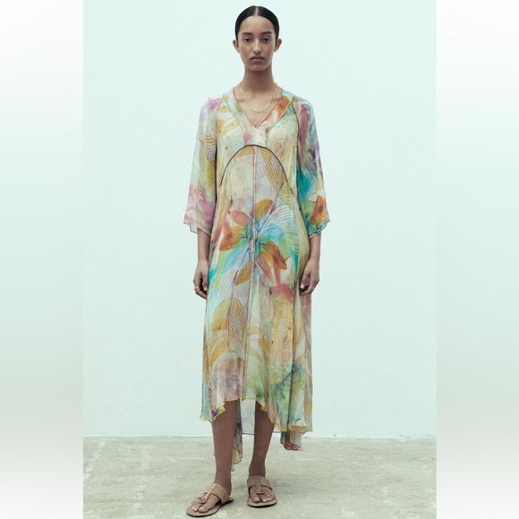 ZARA PRINTED DRESS LIMITED EDITION - Picture 7 of 15